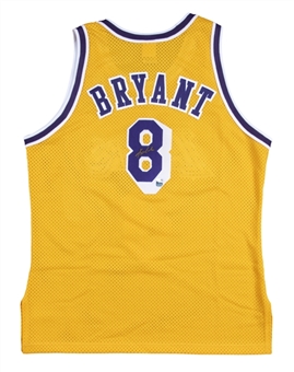 1996-97 Kobe Bryant Signed Los Angeles Lakers #8 Home Jersey - Rookie Era Signature (JSA & Kobe Holo)